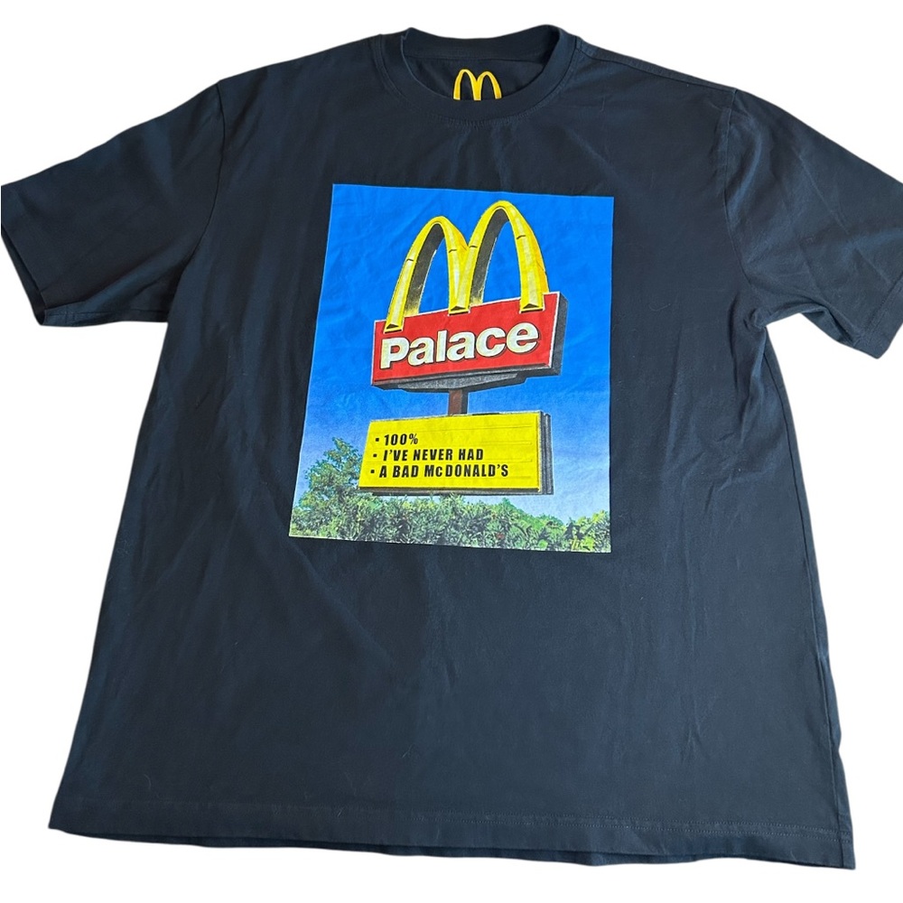Palace x McDonald’s Collab T-Shirt Black XL NWOT